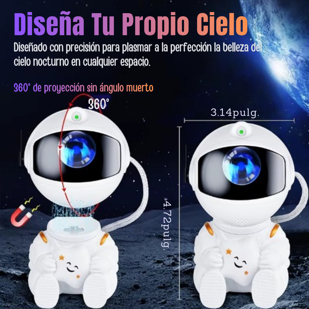 Proyector Astronauta 360° con Control Remoto