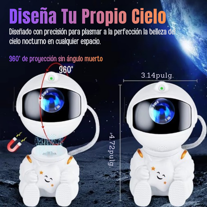 Proyector Astronauta 360° con Control Remoto