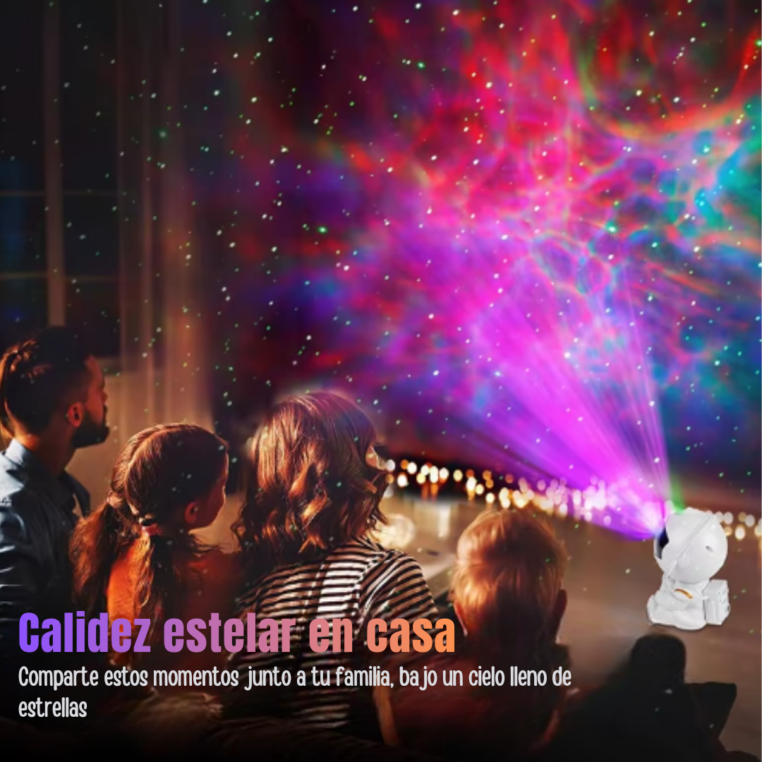 Proyector Astronauta 360° con Control Remoto