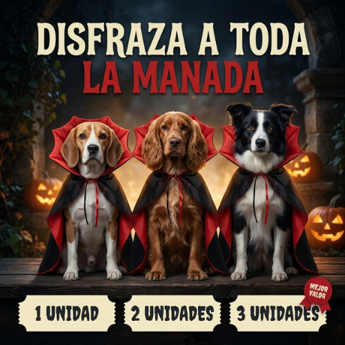 Dracudogs – Capa de Vampiro para Perros