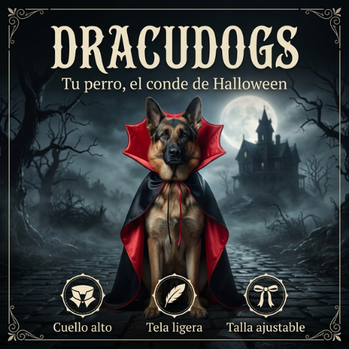 Dracudogs – Capa de Vampiro para Perros